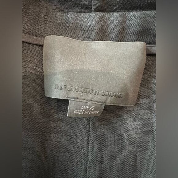 Alexander Wang Stretch Wool Unstructured Coat in Black - Picture 7 of 8